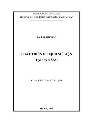 Luận văn thạc sĩ ussh phát triển du lịch sự kiện tại đà nẵng