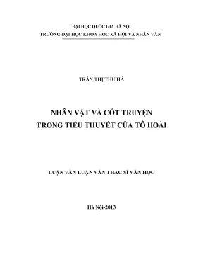 Luận văn thạc sĩ ussh nhân vật và cốt truyện trong tiểu thuyết tô hoài