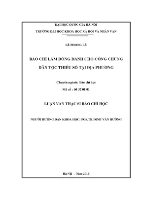 Luận văn thạc sĩ ussh báo chí lâm đồng dành cho công chúng dân tộc thiểu số tại địa phương