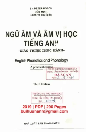 Giáo trình thực hành ngữ âm học và âm vị học tiếng anh tái bán lần thứ 3 phần 1