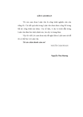 Luận văn thạc sĩ tội làm nhục người khác theo luật hình sự việt nam lý luận và thực tiễn xét xử loại tội phạm này trên địa bàn thành phố hà nội