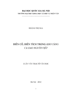 Luận văn thạc sĩ ussh điển cố điển tích trong kho tàng ca dao người việt