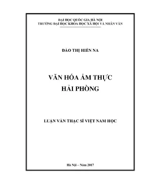 Luận văn thạc sĩ ussh văn hóa ẩm thực hải phòng