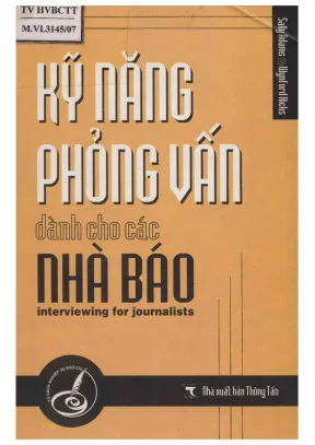 Kỹ năng phỏng vấn dành cho các nhà báo