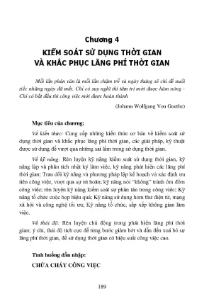 Giáo trình quản trị thời gian phần 2
