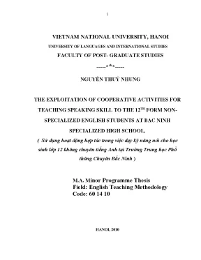 Luận văn thạc sĩ the exploitation of cooperative activities for teaching speaking skill to the 12th form non specialized english students at bac ninh specialized high school