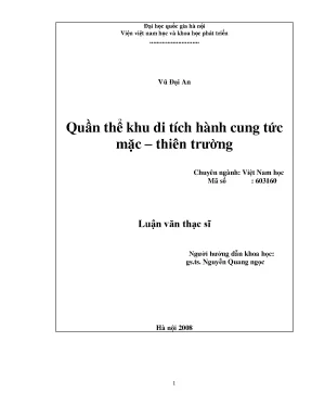 Luận văn thạc sĩ quần thể khu di tích hành cung tức mặc thiên trường luận văn ths khu vực học 60 31 60