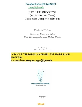 Iit jee physics 1978 to 2018